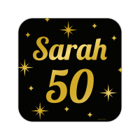 decoratie huldeschild Sarah 50  verjaardag versiering