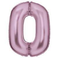 folieballon cijfer 0 ballon roze