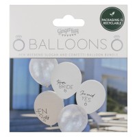 Team bride ballonnen mix vrijgezellen decoratie