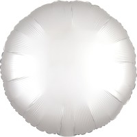 Folie ballon rond wit onbedrukt folieballon