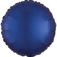 Folie ballon rond navy blauw onbedrukt folieballon