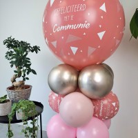 communie ballonnen roze rosewood ballondecoratie
