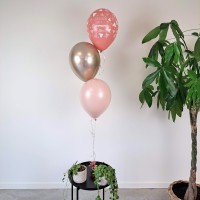 helium ballonnen pakket communie roze rosewood