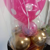 geldcadeau ballon communie roze