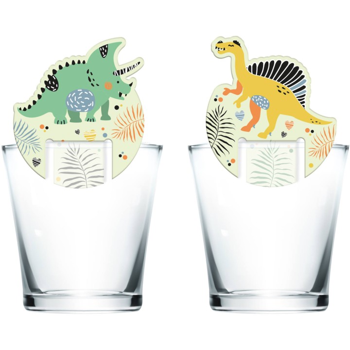 glasmarker dinosaurus glasherkenning dino feestje versiering