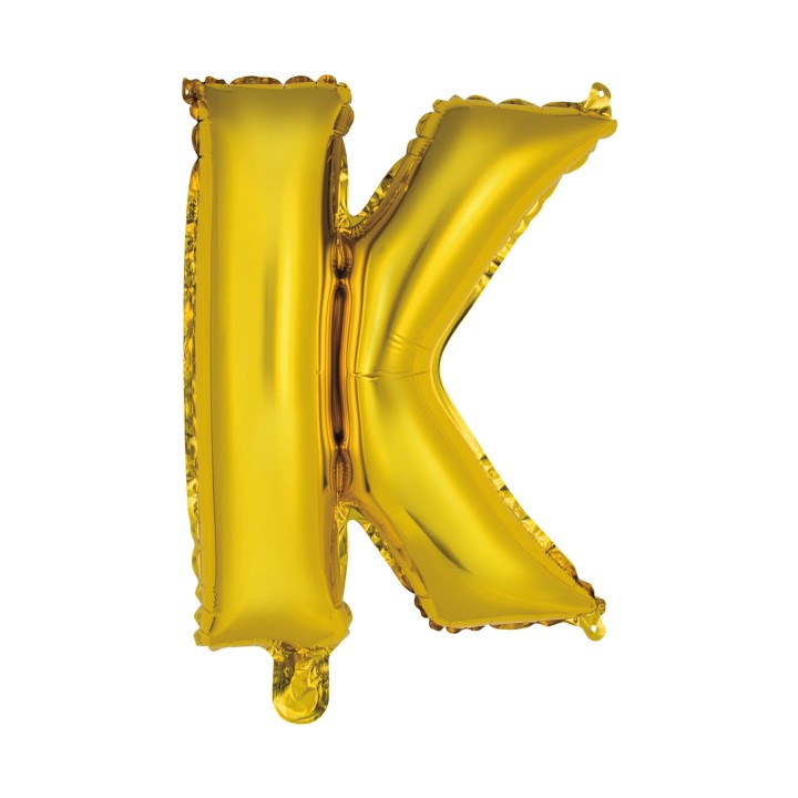letter ballon goud K