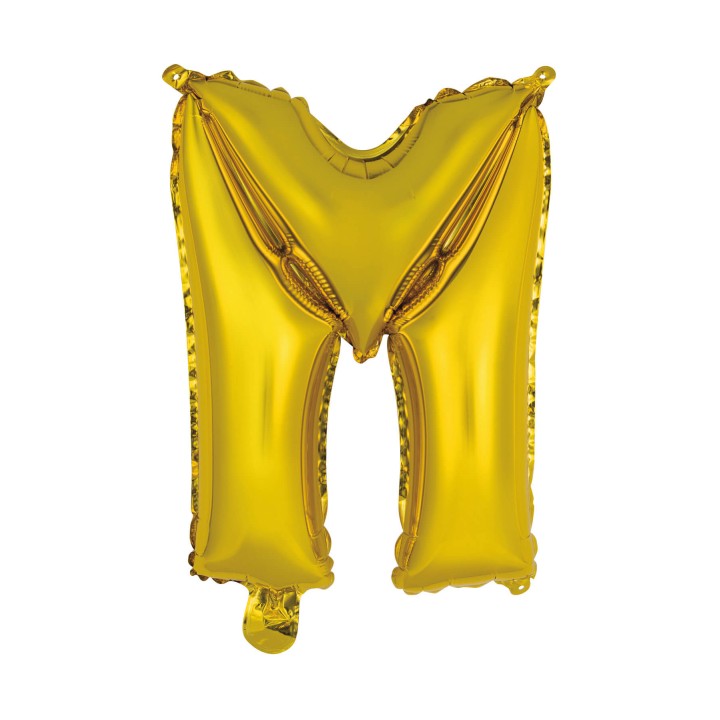 letter ballon goud M