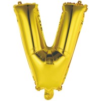 letter ballon goud V