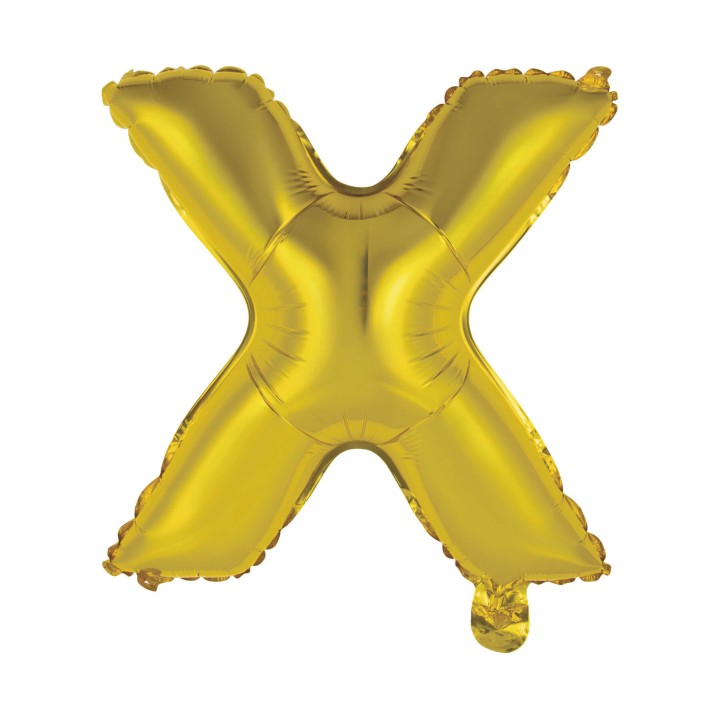 letter ballon goud X