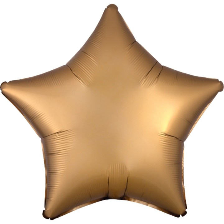 Folieballon onbedrukt goud ster