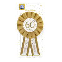 Rozet 60 jaar verjaardag versiering feestartikelen  button