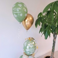 helium ballonnen communie groen goud