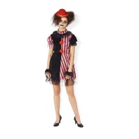 horror clown kleedjes halloween kostuum vrouw