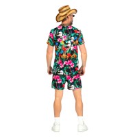 hawaii outfit mannen achterkant