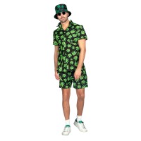 fout kostuum cannabis print heren