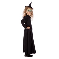 zwarte heksenjurkje kind halloween kostuum