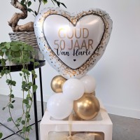 gouden bruiloft geschenkballon met geld