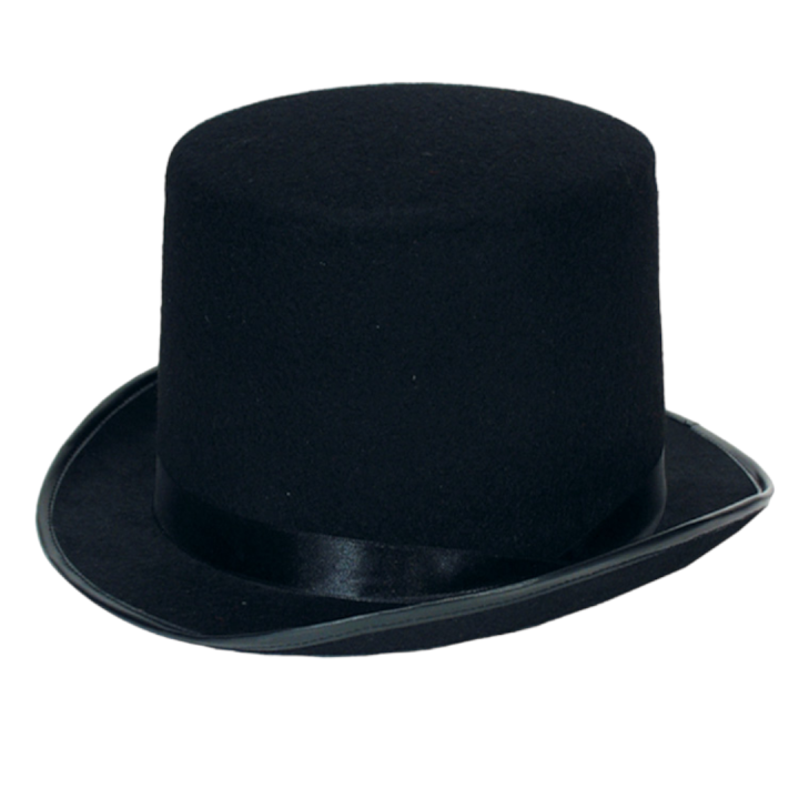 hoge hoed zwart carnaval buishoed