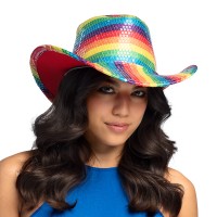 regenboog hoed cowboy gay pride vrouw