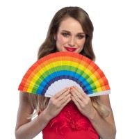 festival waaier regenboog pride accessoire vrouw