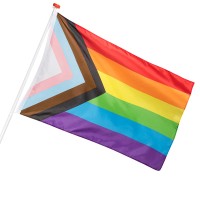 progressieve regenboog vlag pride decoratie