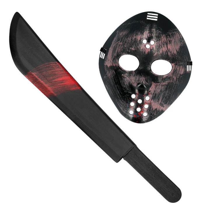 halloween masker met machete