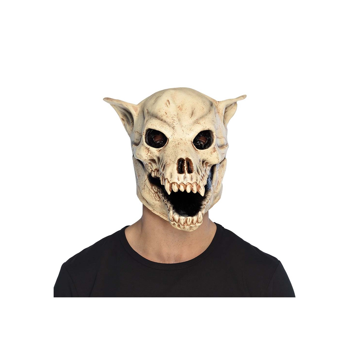 enge Halloween masker honden schedel skelet