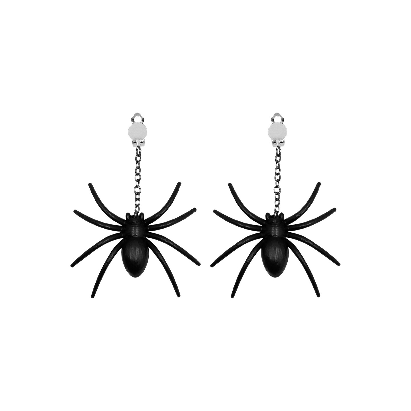 halloween oorbellen zwarte spin heks accessoires