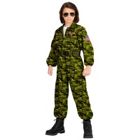 leger camouflage jet piloot kostuum kind