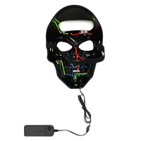 lichtgevend Day of the Dead masker LED licht