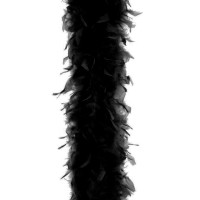 veren boa sjaal zwart chandelle