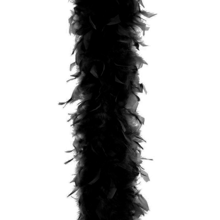 veren boa sjaal zwart chandelle