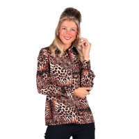 blouse tijgerprint dames panter shirt carnaval
