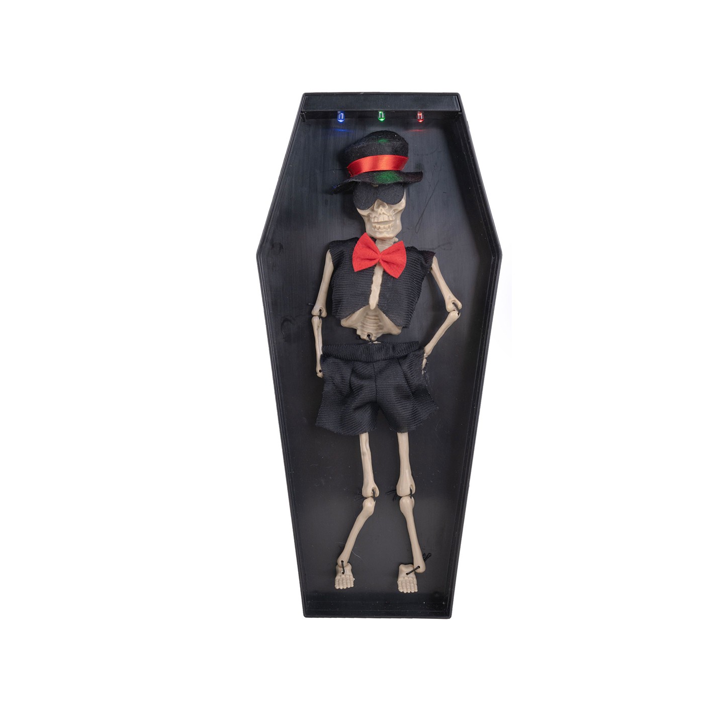 bewegende halloween decoratie skelet doodskist geluid