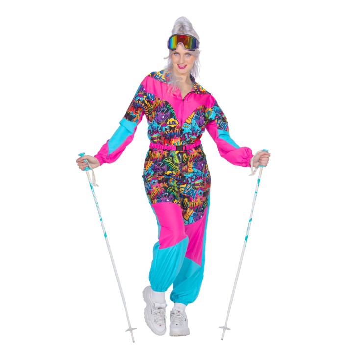 Retro 80's skipak dames carnaval kostuum