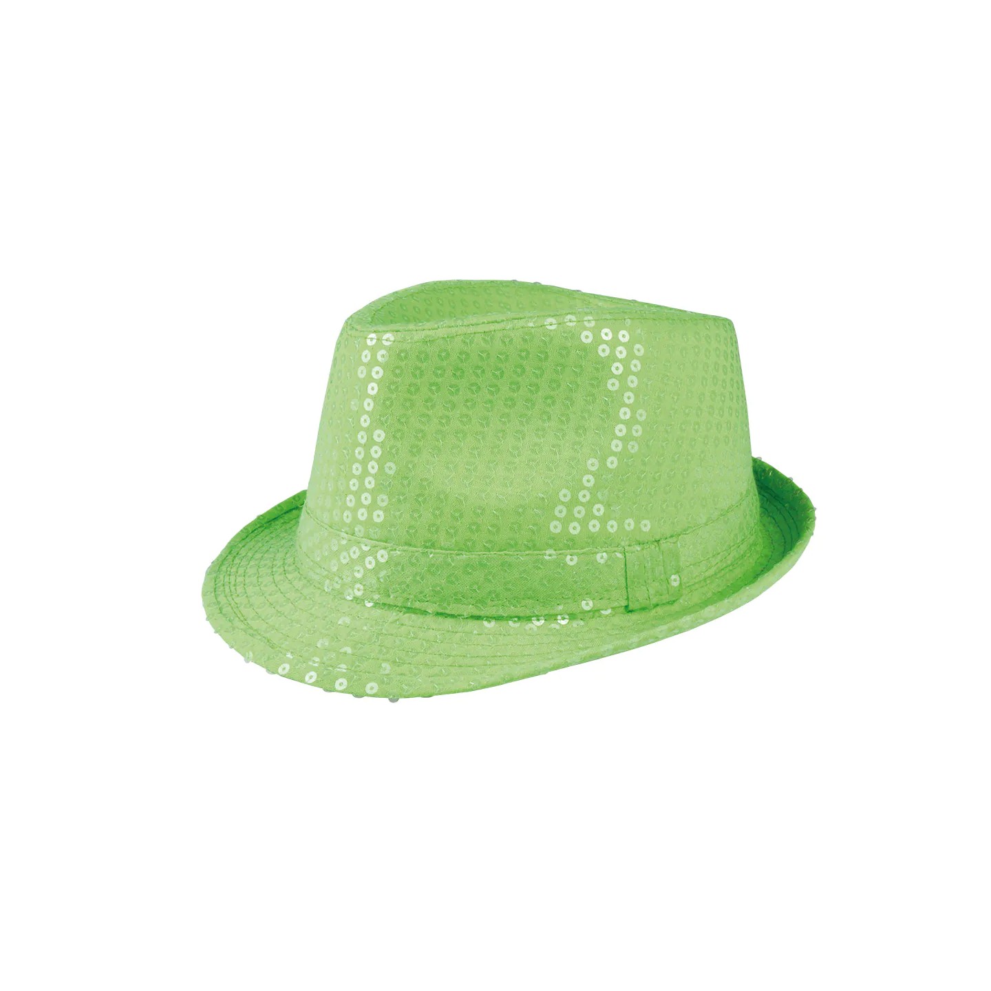glitter hoed fluo neon groen