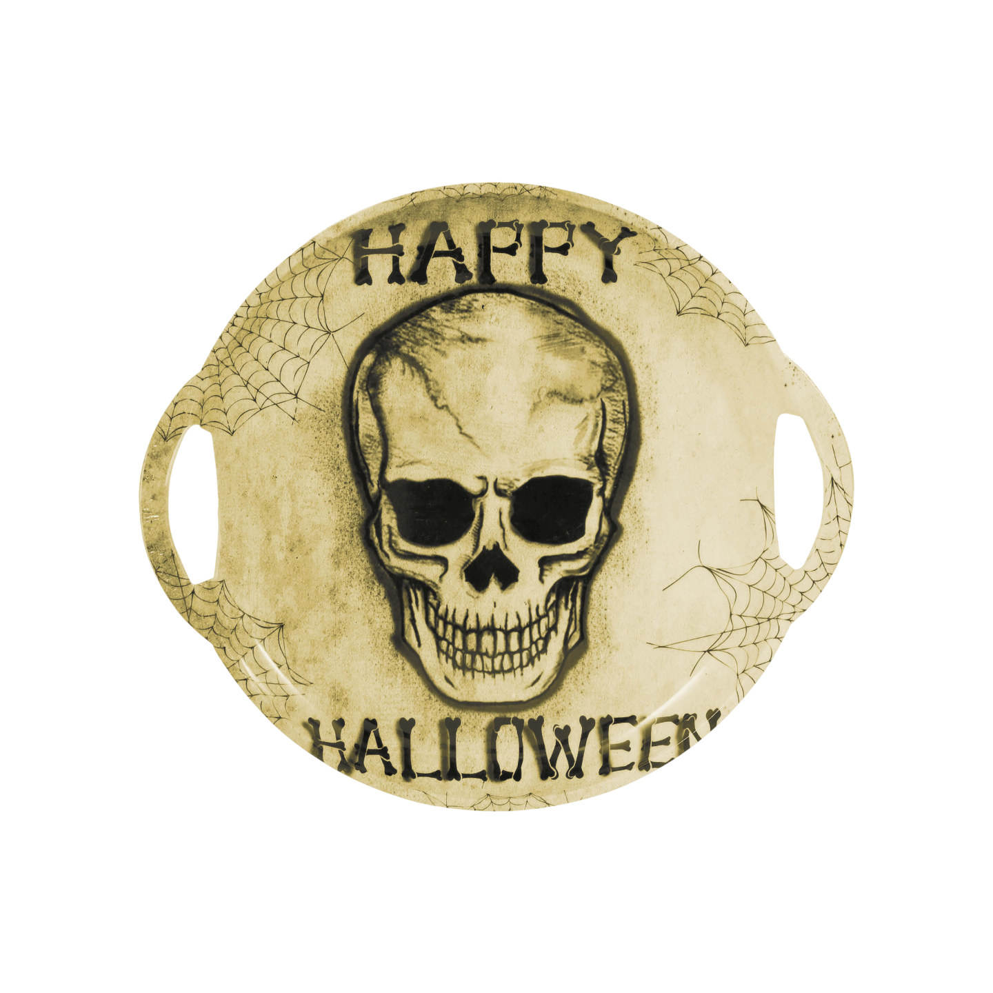 Halloween decoratie dienblad schedel 30 cm