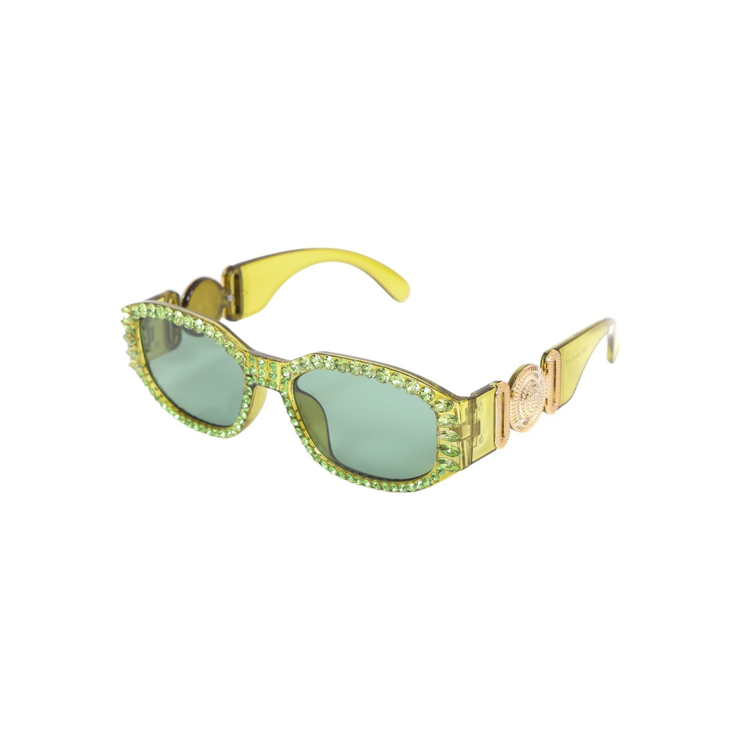 bling glitter bril groen carnaval feestbril