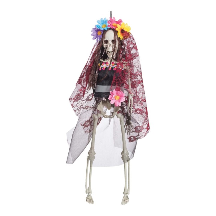 halloween decoratie skelet bruid