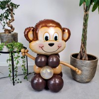 geldcadeau geven in ballon decoratie aap