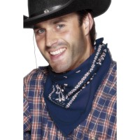 cowboy sjaaltje blauw
