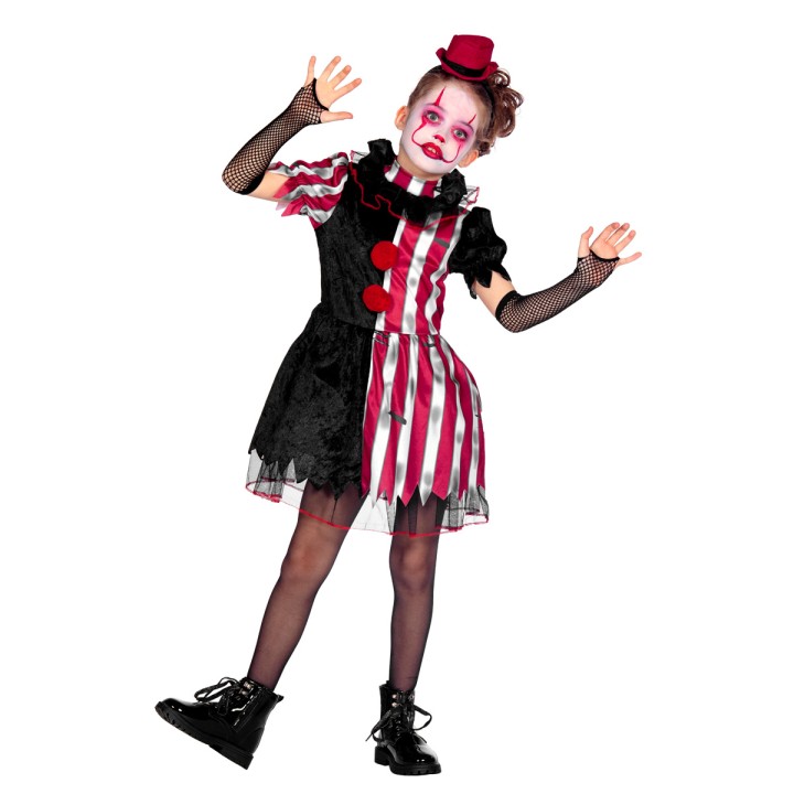 killer clown jurkje kind halloween kostuum