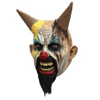 ghoulish halloween masker clown hells cream