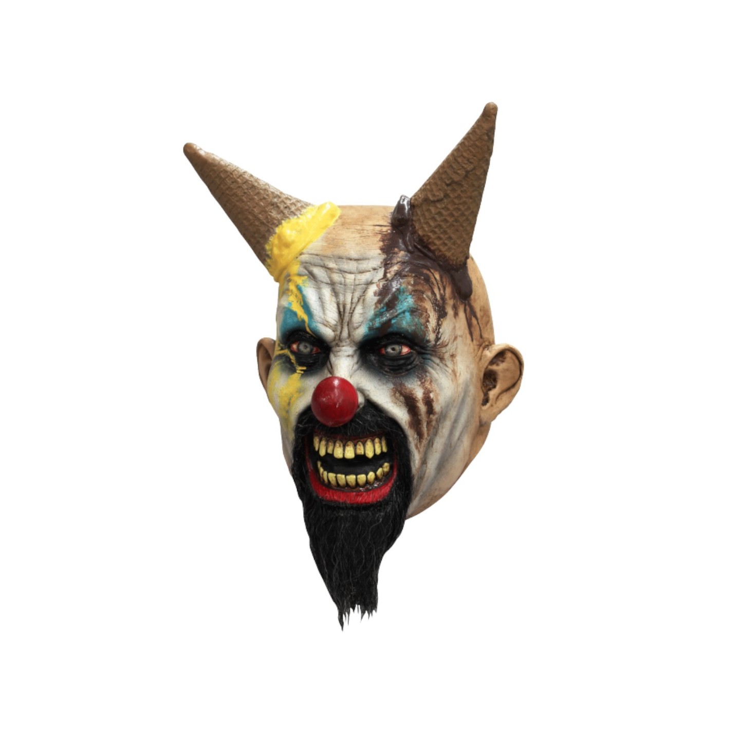 ghoulish halloween masker clown hells cream