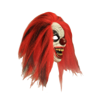 ghoulish halloween killer clown masker reddish