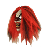 ghoulish halloween killer clown masker reddish
