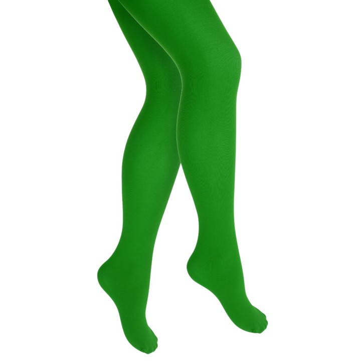 gekleurde panty kind groen kleurpanty carnaval