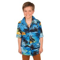 hawaii hemd kind blauw shirt carnaval