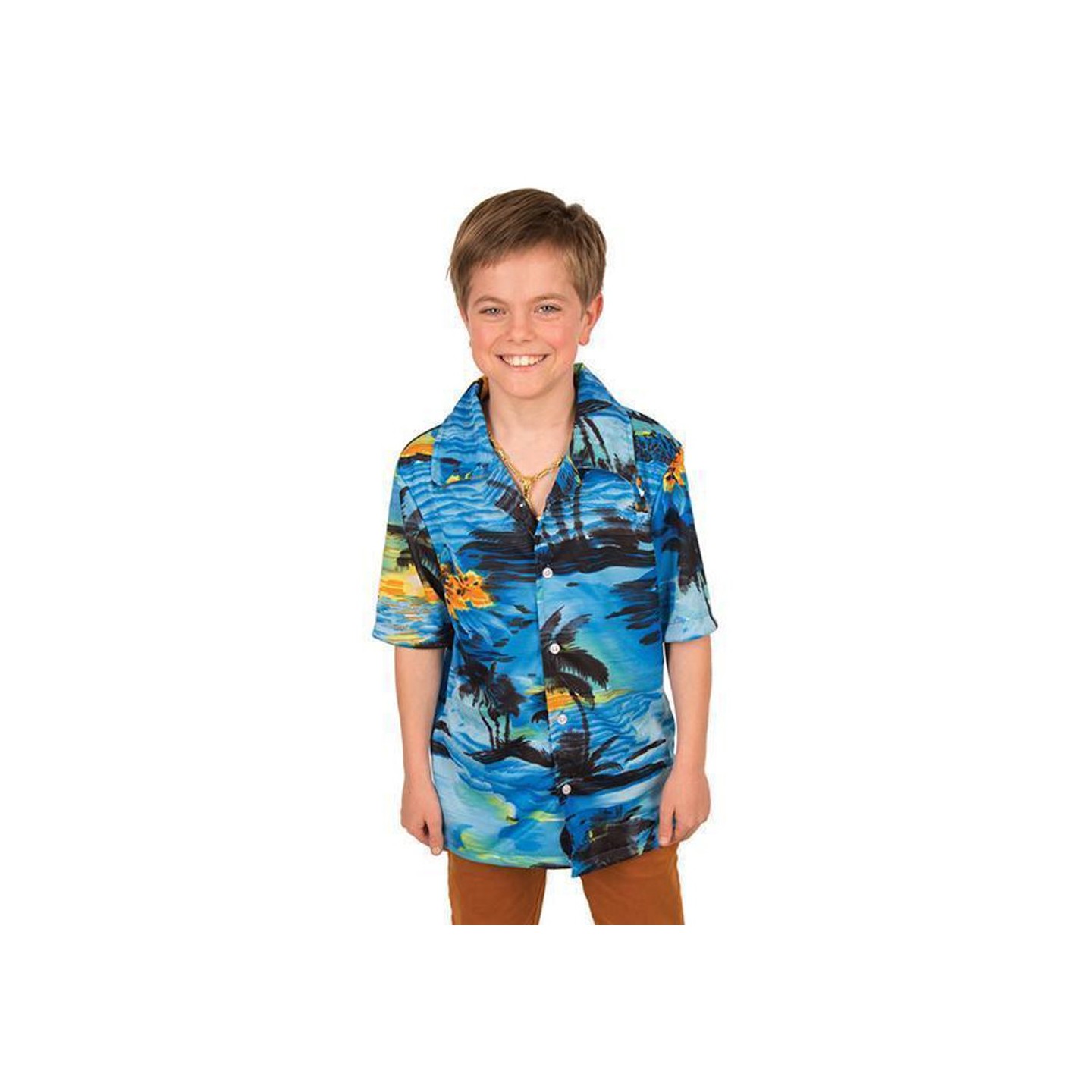 hawaii hemd kind blauw shirt carnaval
