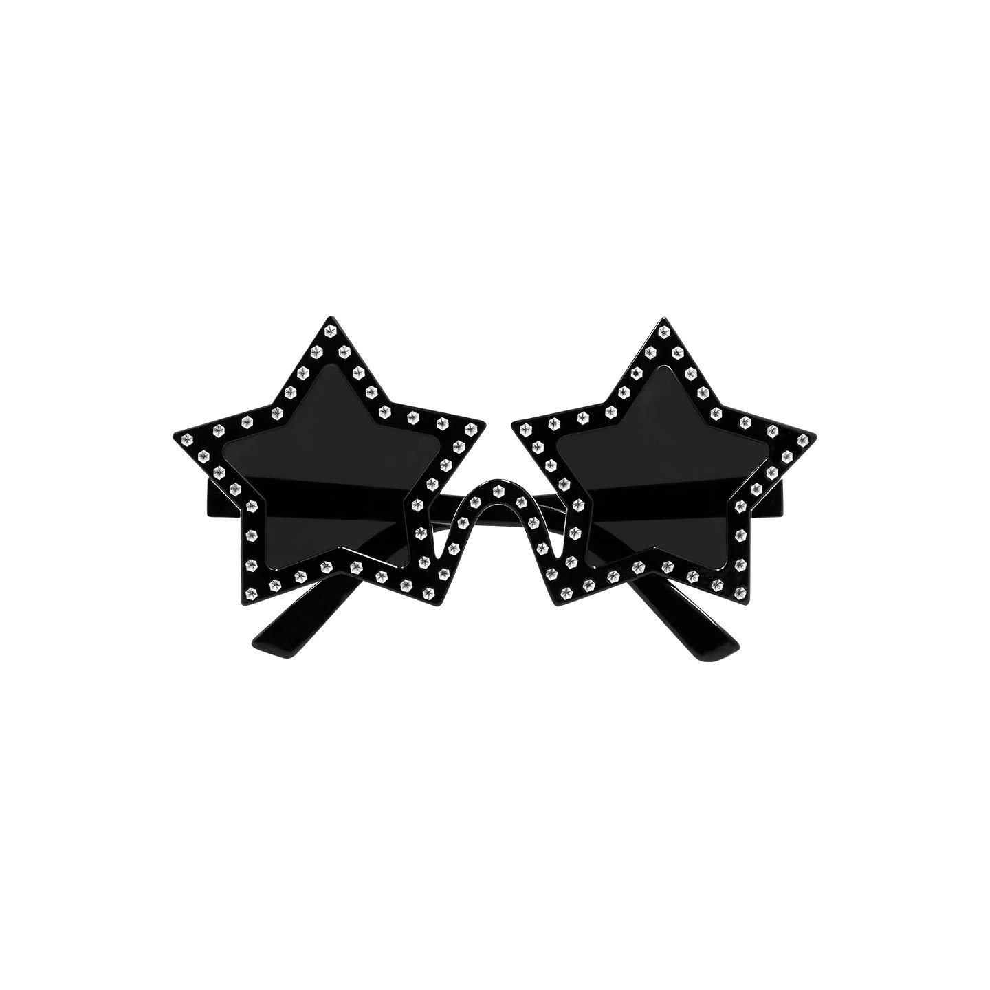 gekke bril sterren zwart feestbril